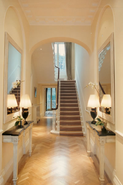 Hallway and staircase by Corinthian UK